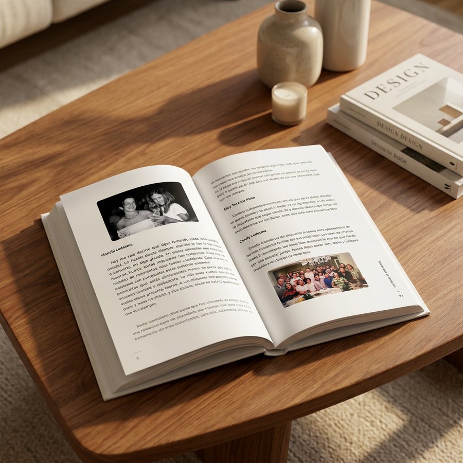 Libro MILA abierto sobre una mesa
